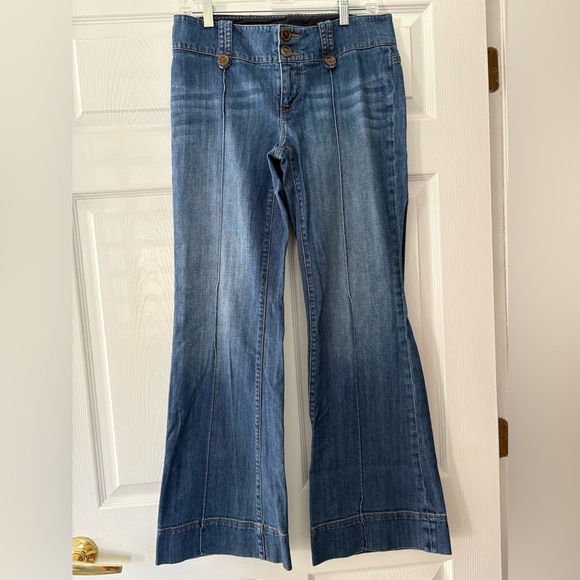 Banana Republic mid rise Flare trouser Jeans size 8, Y2K - Picture 1 of 11